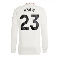 Muški Nogometni Dres Manchester United Luke Shaw #23 Rezervni 2023-24 Dugi Rukav